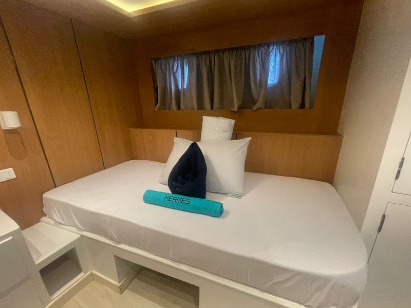 Cabin on the yacht