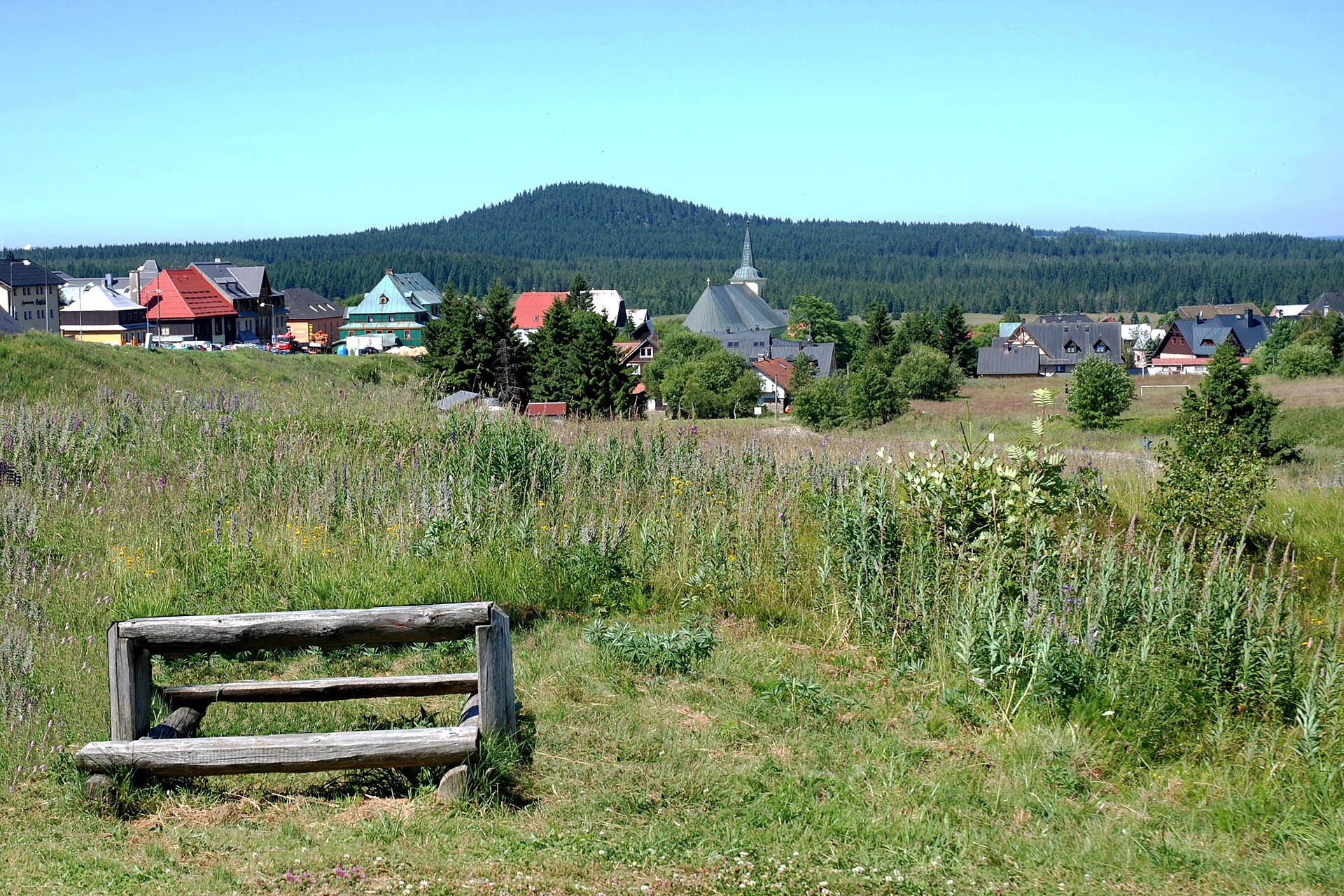 Boží Dar, panorama