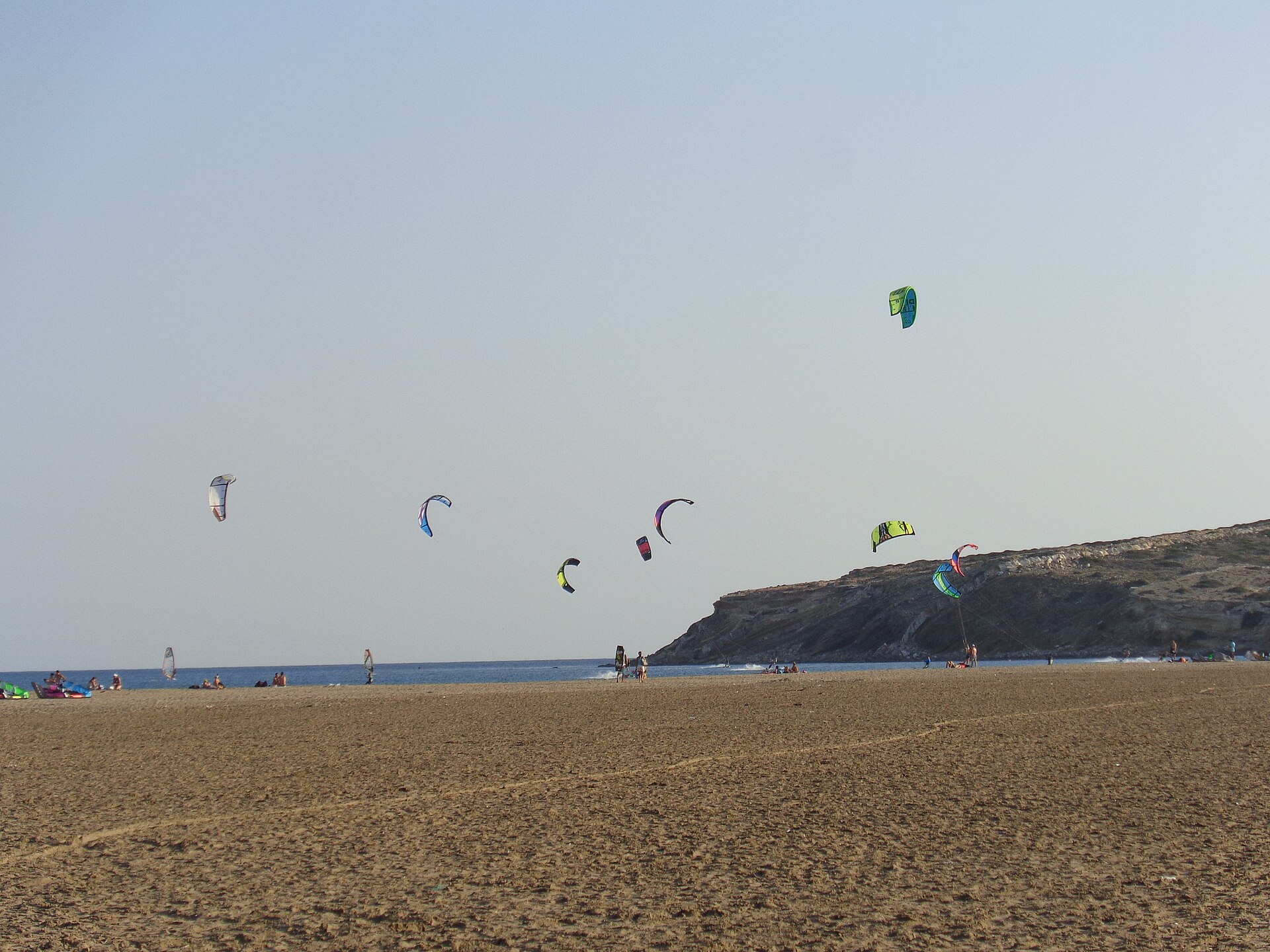 Prasonisi Beach, Kite Surfing Rhodes 2015