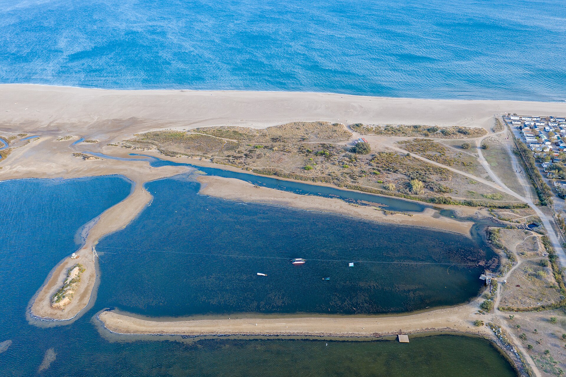 Glisse & Kite, Saint-Pierre-la-Mer, Fleury, département Aude - aerial view-0620