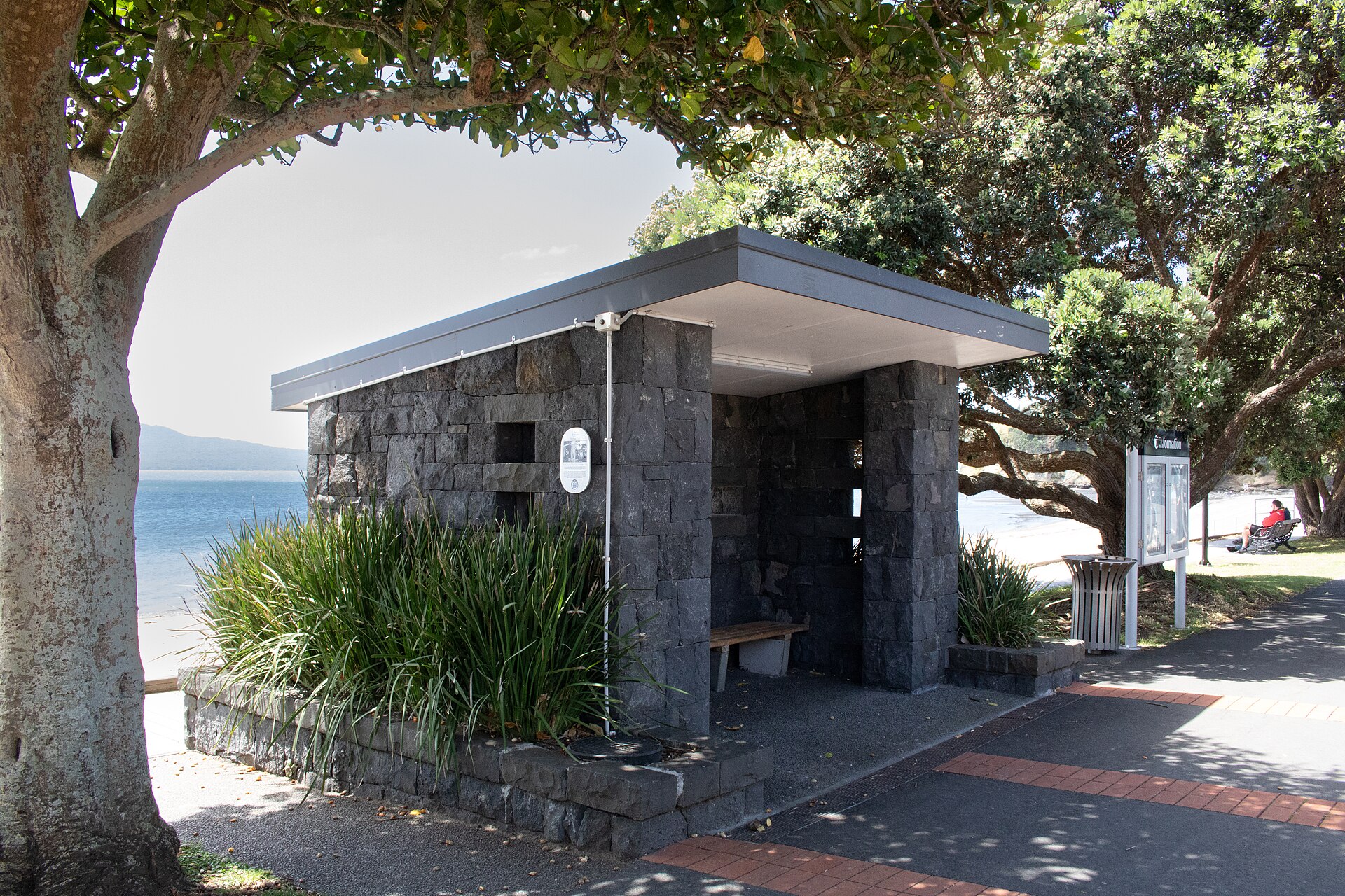The Bus Shelter, St Heliers (from the left)