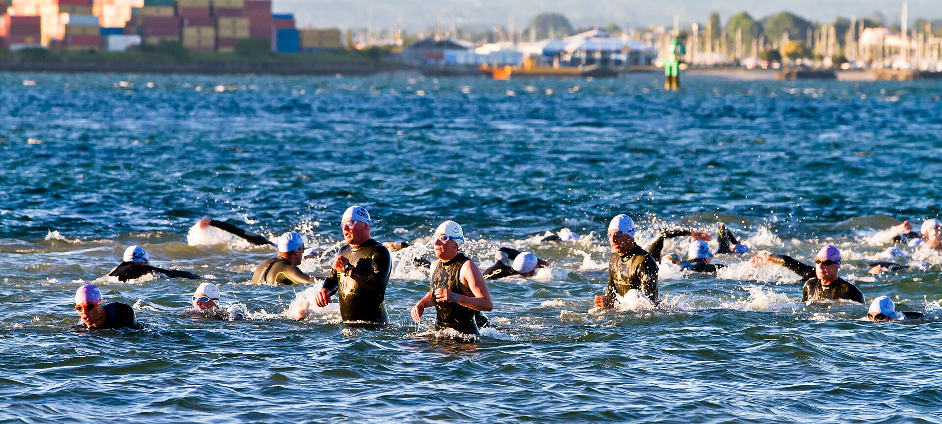 Swim at Port of Tauranga Half Ironman 2011