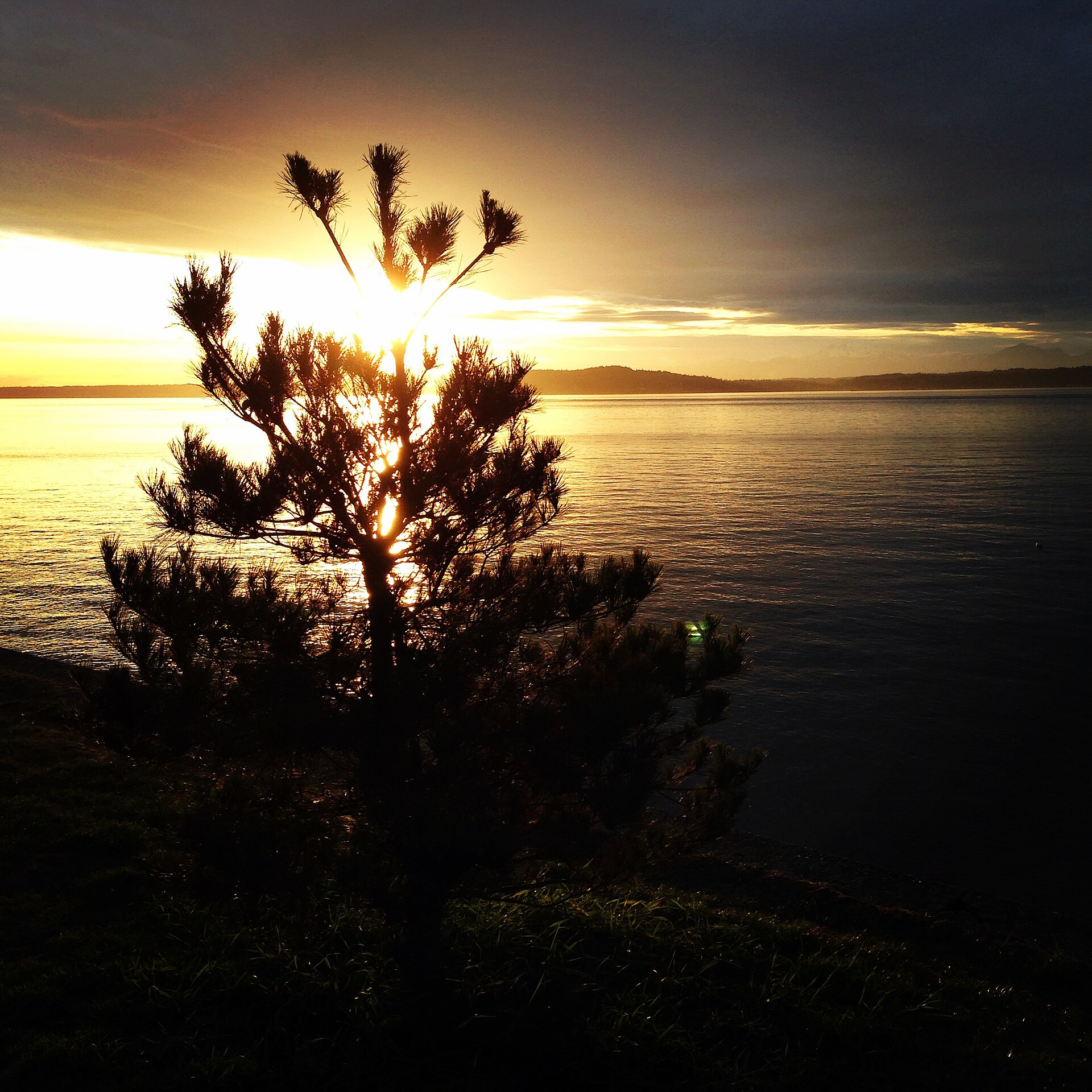 Sunset. Alki Beach, Seattle. (March, 2014)