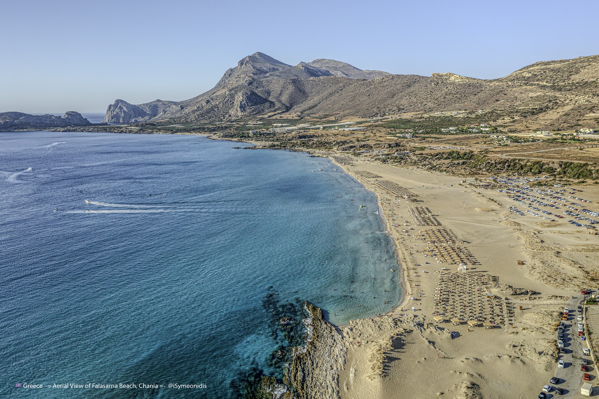 Greece Crete Chania FalasarnaBeach Aerial Summer ISymeonidis-3-S